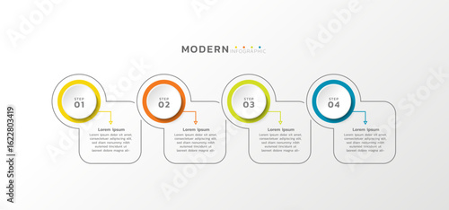 Presentation infographic business template design