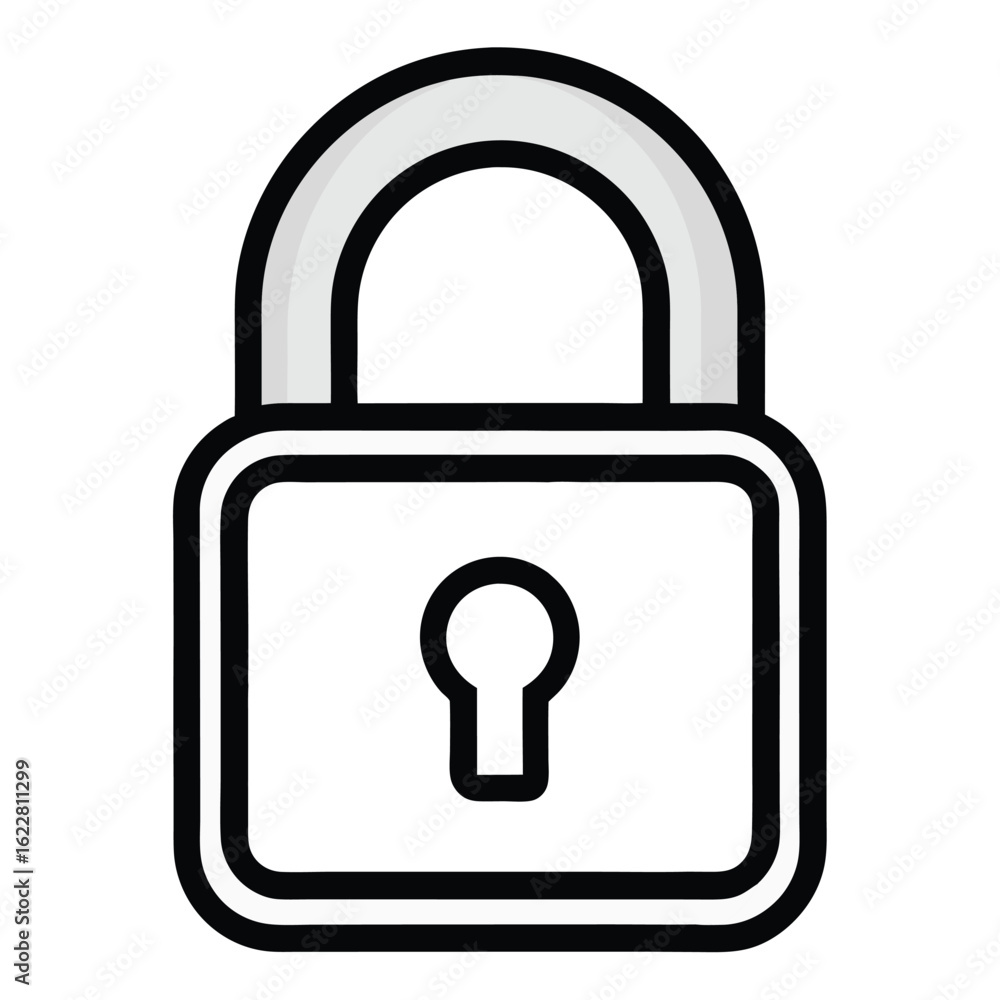 Lock icon vector illustration