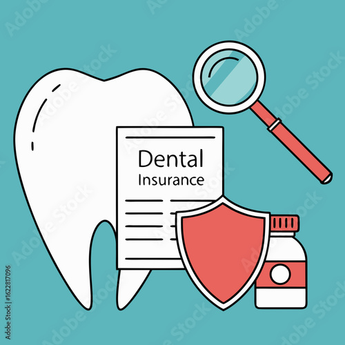 Understanding Dental Insurance Coverage – Affordable Oral Healthcare Services and Benefit Options Vector Illustration

