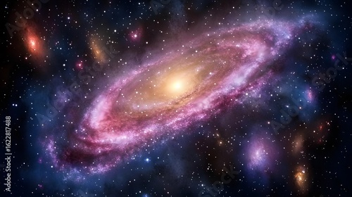 Wallpaper Mural Stunning Spiral Galaxy Cosmic Nebula Space Background Torontodigital.ca