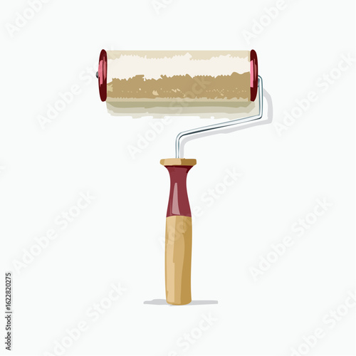 Lint roller with paper roll

