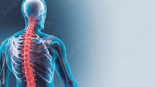 Lumbar Spondylosis: 3D Illustration of Degenerative Lumbar Vertebrae with Bone Spurs – For Medical Education, Orthopedic Training & Patient Counseling Materials