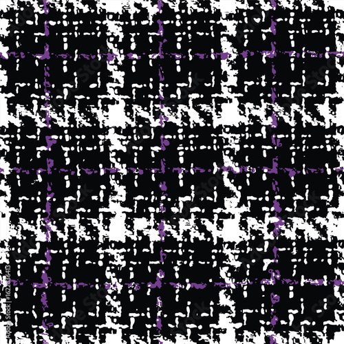 knitted plaid pattern design