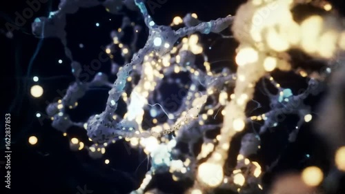 Abstract explosion of luminous particles