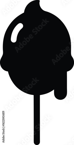 Symbole d'icône d'entreprise avec des signes de conception de dessin animé de logo d'objet pour les boutons d'illustration de vecteur de tête
