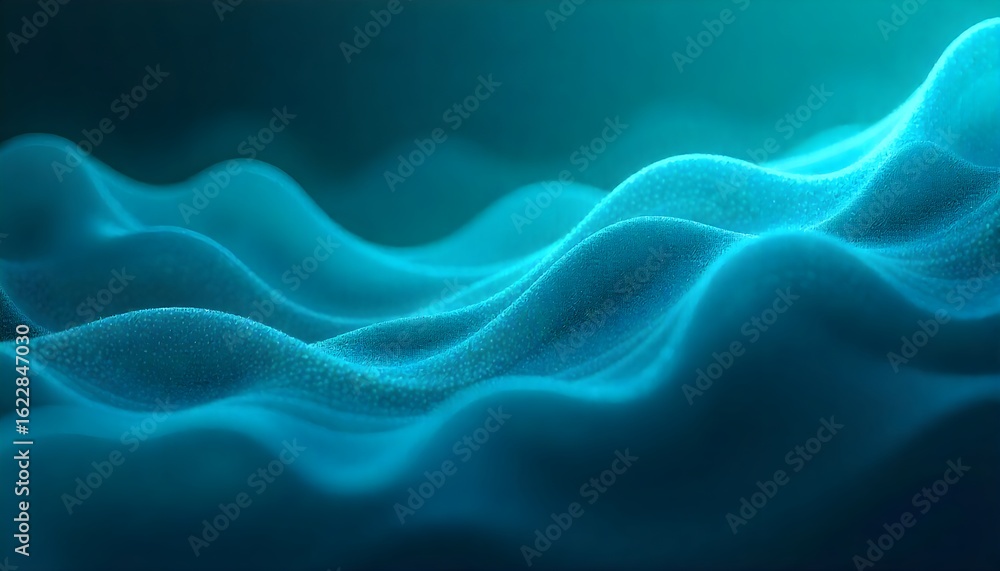 Obraz premium Serene textured blue background with gentle flowing wave patterns. Ideal for calming visuals, water-themed designs, abstract textures, and peaceful digital art