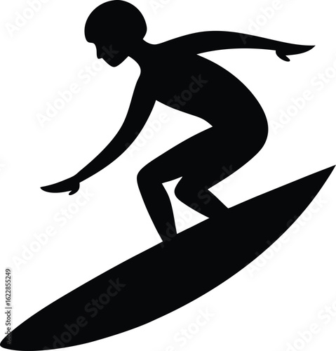 Planche de surf sur fond bleu clair