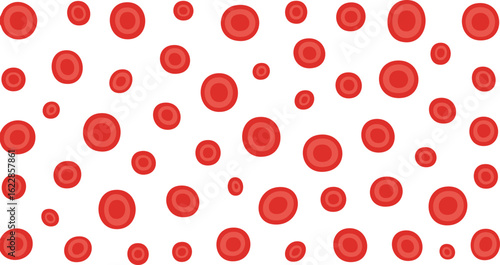 Red Blood Cells – Simplified Medical Illustration in Flat Style