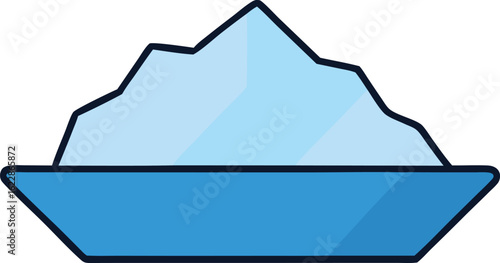 ice floe icon on transparent background