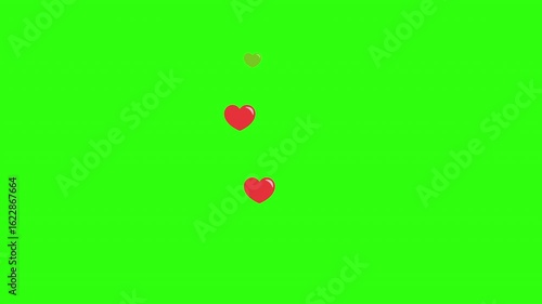 Red heart flying, social media emoji, love react, red love heart emoji 