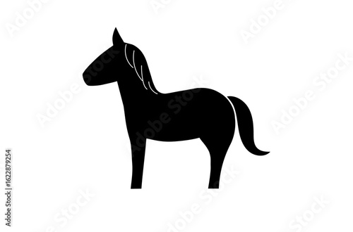 黒い馬のアイコン