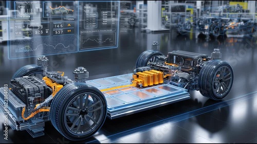 This presentation highlights advanced lithium battery systems in electric automobiles, showcasing their structure, performance metrics, and impact on automotive engineering innovation