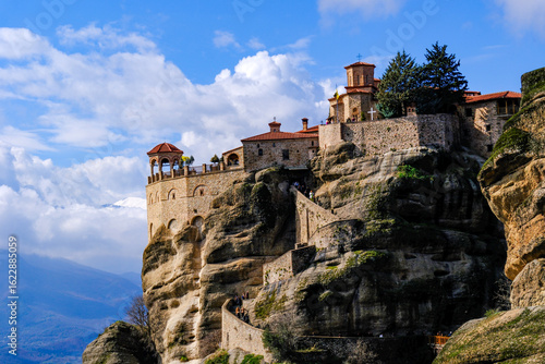 Meteora is a rocky region w...