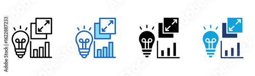 Scalability icon Multi Style Vector Illustration