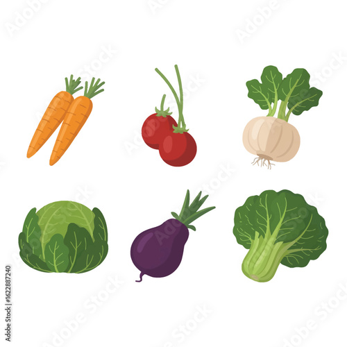 vegetable icon set