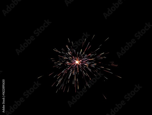 Wallpaper Mural Sparkler Burst Festive Celebration Lights on Black Background Torontodigital.ca