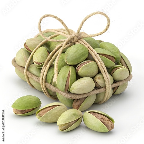 Pistachios in Jute Twine - Premium Roasted & Salted Nuts