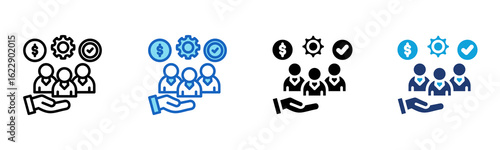 Responsbility icon Multi Style Vector Illustration