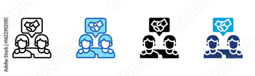 Friendship icon Multi Style Vector Illustration