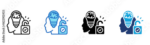 Resourcefulness icon Multi Style Vector Illustration