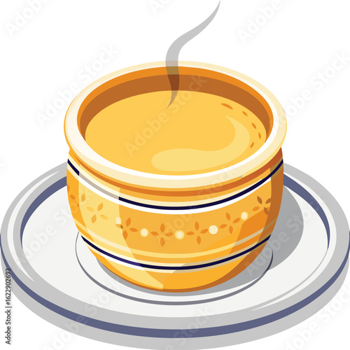 Pakistani Chai flat illustration