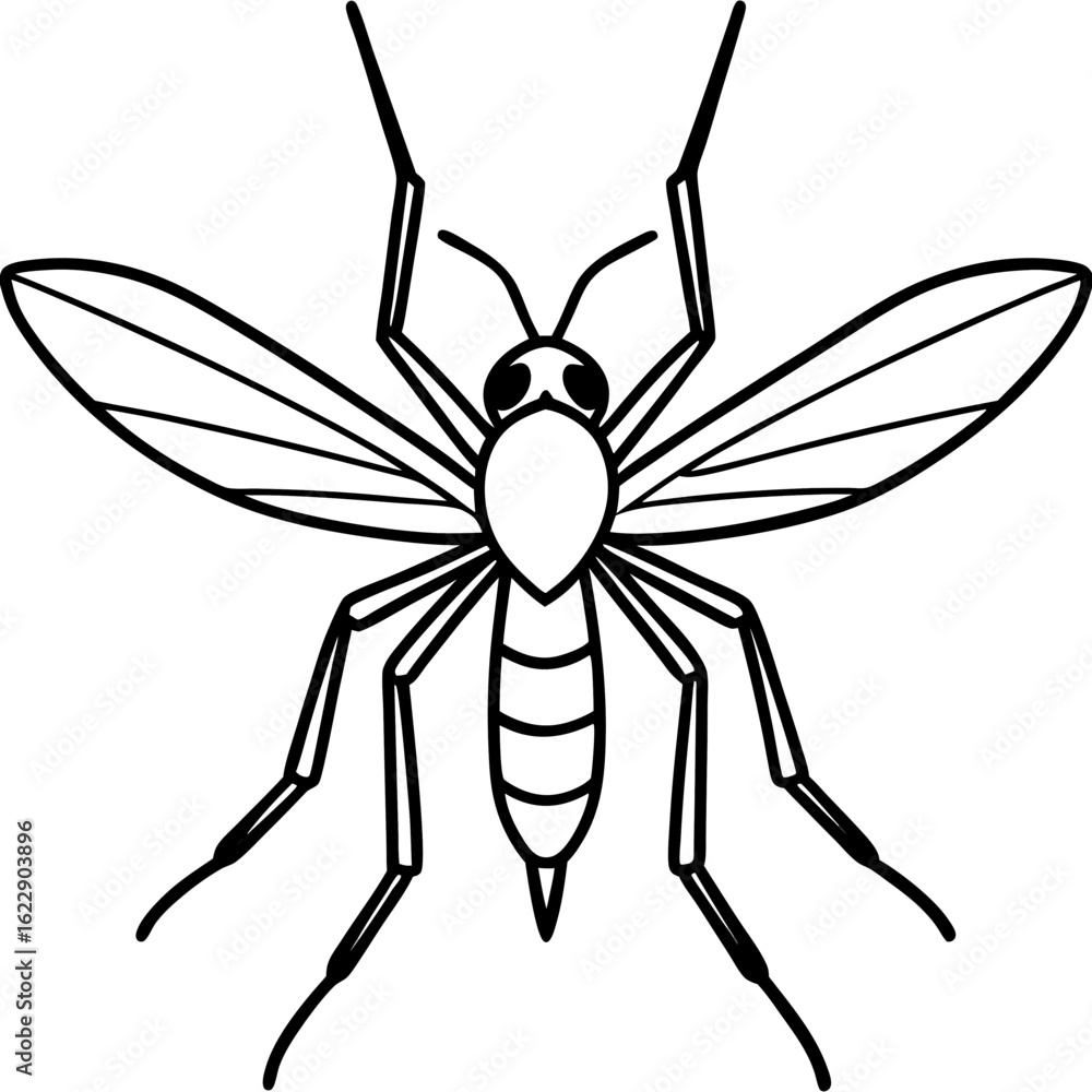 Obraz premium Forest Midge art vector
