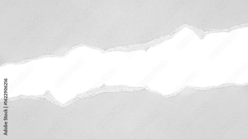 Obraz premium torn or ripped white paper isolated on transparent png background,realistic torn paper edges,Torn Paper effect mockup