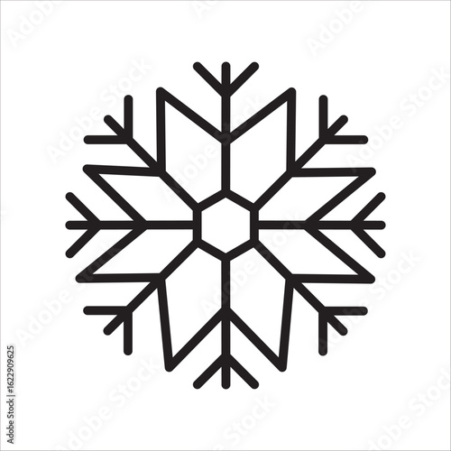Winter icon outline vector
