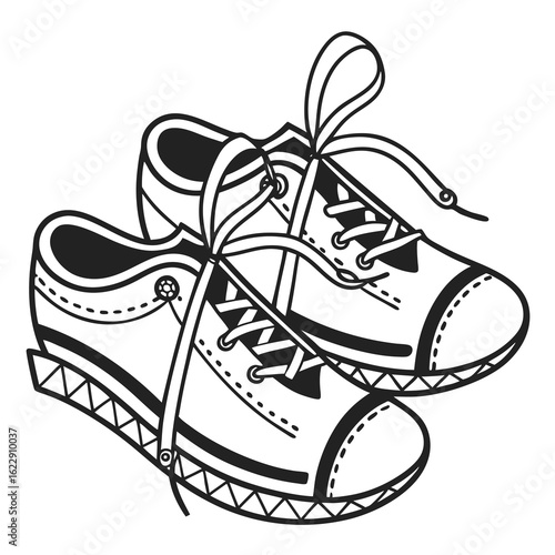 sport shoes vector illustration