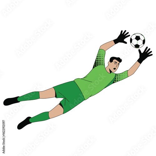A male soccer player poses with a ball, training for a healthy and active lifestyle