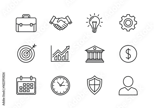 Versatile icon set featuring a single graphically rich design with a broad spectrum of color and font options