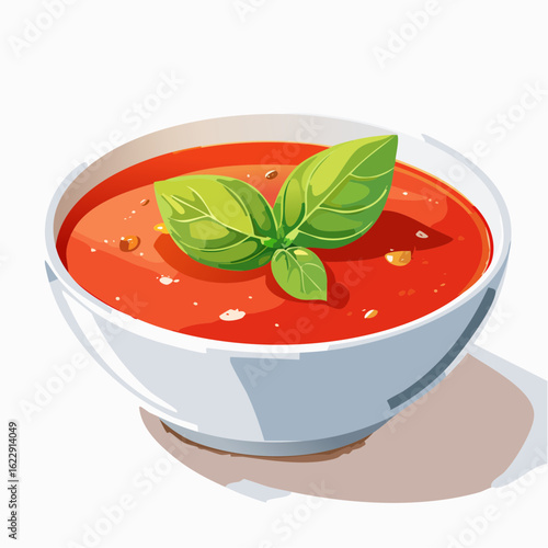  Tomatensuppe mit Basilikum