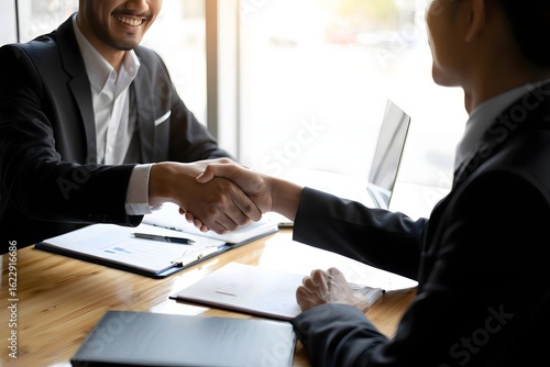 Wallpaper Mural Business handshake success deal partnership agreement collaboration meeting recruitment job offer Torontodigital.ca