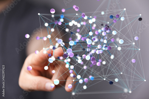 Abstract image depicting interconnectedness, technology, and global communication.