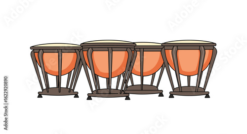 Majestic Timpani Drums A Symphony Orchestra Percussion Ensemble Performing Musical Artistry
