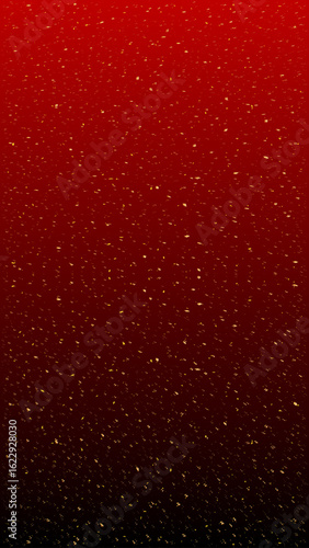Abstract blur grain red black color gradient vector background. Textured grunge vertical backdrop. Luxury template. web page. Smartphone screen. Copy space. card. Cover design. Shining gold particles.