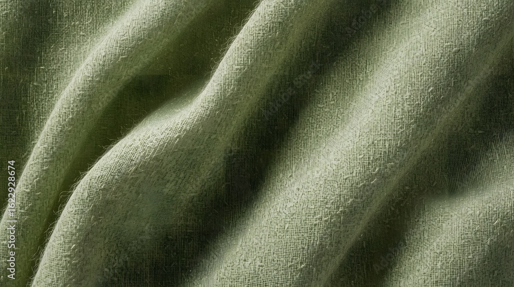 Fototapeta premium Green Textured Fabric