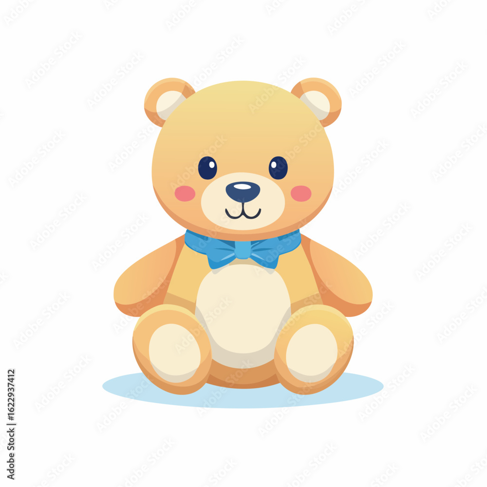 Obraz premium Einfacher und niedlicher Teddybär