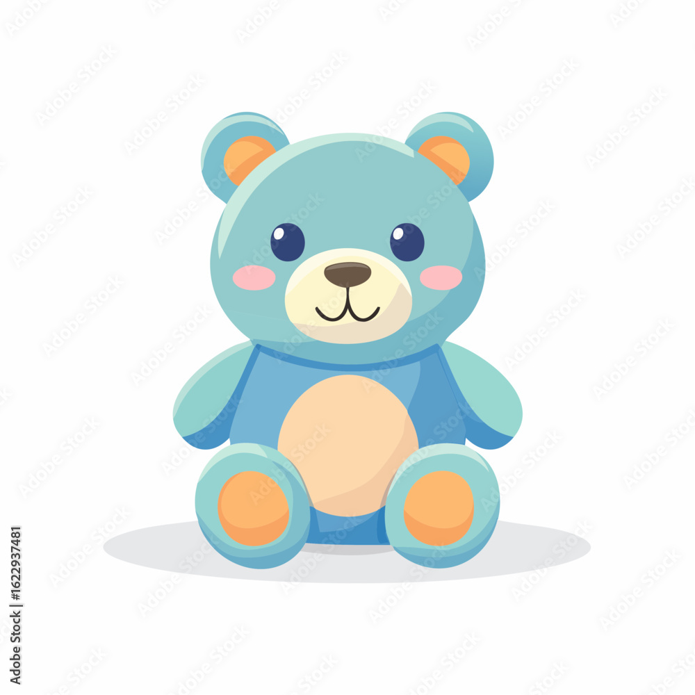 Obraz premium Einfacher und niedlicher Teddybär
