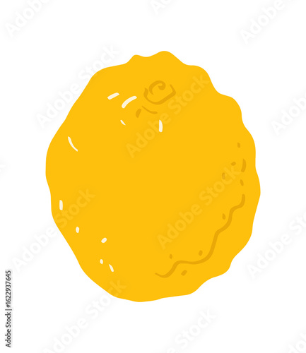 Lemon fruit icon, Lemon fruit logo concept