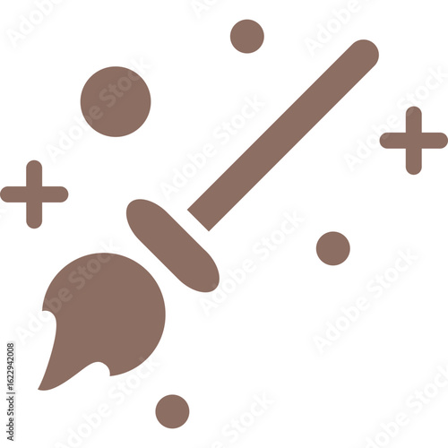 Flying Broom Vector Icons