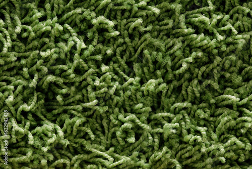 Schilderij op canvas High-resolution image of green shag carpet texture