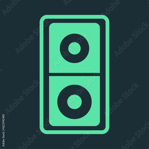 Speaker box trendy applicable important vector Illustration design flawless colorful background