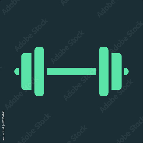 Dumbbell trendy applicable important vector Illustration design flawless colorful background