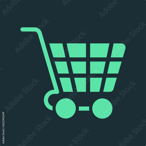 Shopping cart trendy applicable important vector Illustration design flawless colorful background