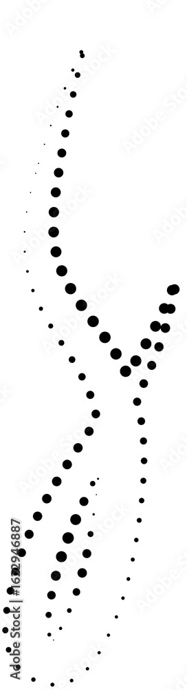 Fun dotted line doodle. Design with curve shapes Fun dotted line doodle. Design with curve shapes