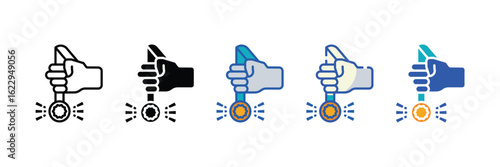 Skill Mastery Icon Set Multiple Style Collection