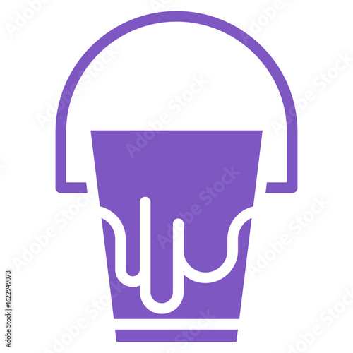 Milk Bucket Vector Icons