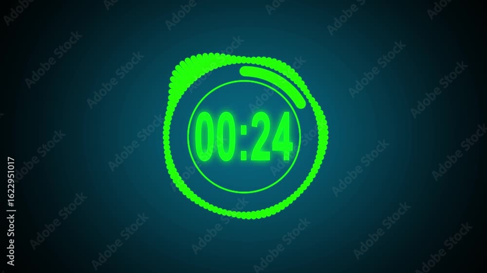 Countdown 20 second with wave spectrum effect element. Loop Abstract count down interface HUD wave motion like music equalizer, audio waves, spectrum, sound frequency. Countdown 20 second with wave spectrum effect element. Loop Abstract count down interface HUD wave motion like music equalizer, audio waves, spectrum, sound frequency.
