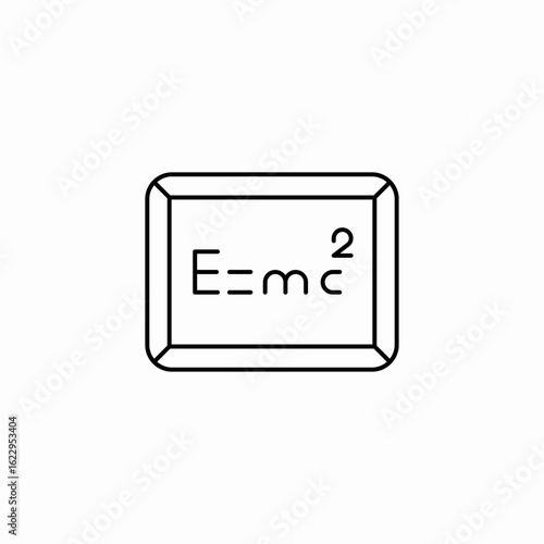 physics formula icon sign vector